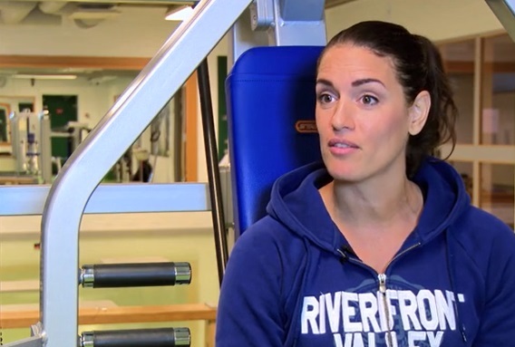 Träningstjej på Kropp & Energis gym